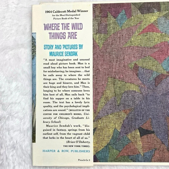 WHERE THE WILD THINGS ARE by Maurice Sendak 1974 HC 2nd EDITION - Picture 6 of 14